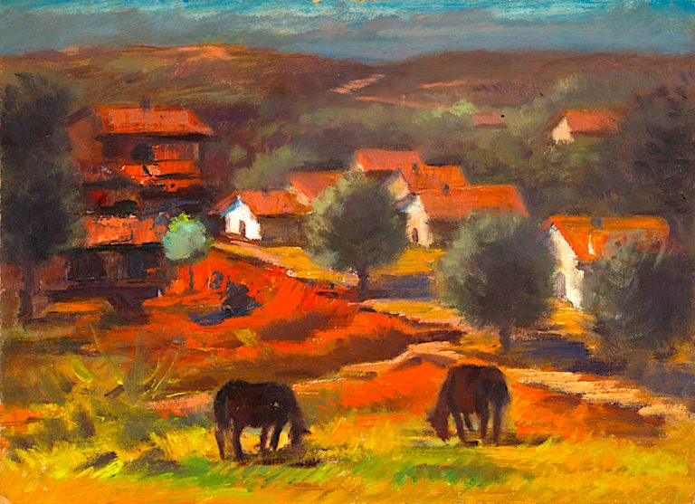 художник Слави Генев пейзаж маслени бои