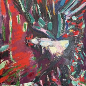 Димитър Киров – ДиКиро (1935–2008) – „Петел“, 1998 г., масло върху платно